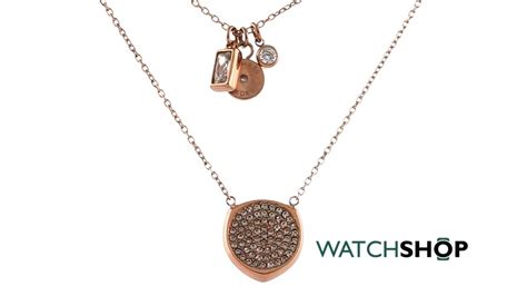 Michael Kors Womens Brilliance Rose Gold Necklace MKJ6752791